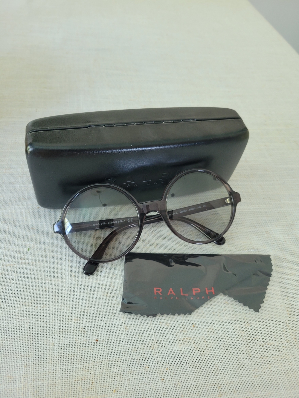 Ralph Lauren Round Frame Glasses in Smoky Gray